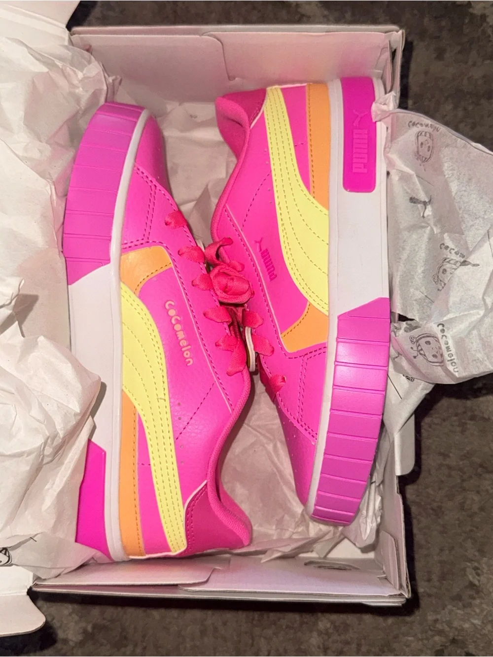 PUMA x CoComelon Cali Star Nina Pink Kids Sneakers 3.5C NEW